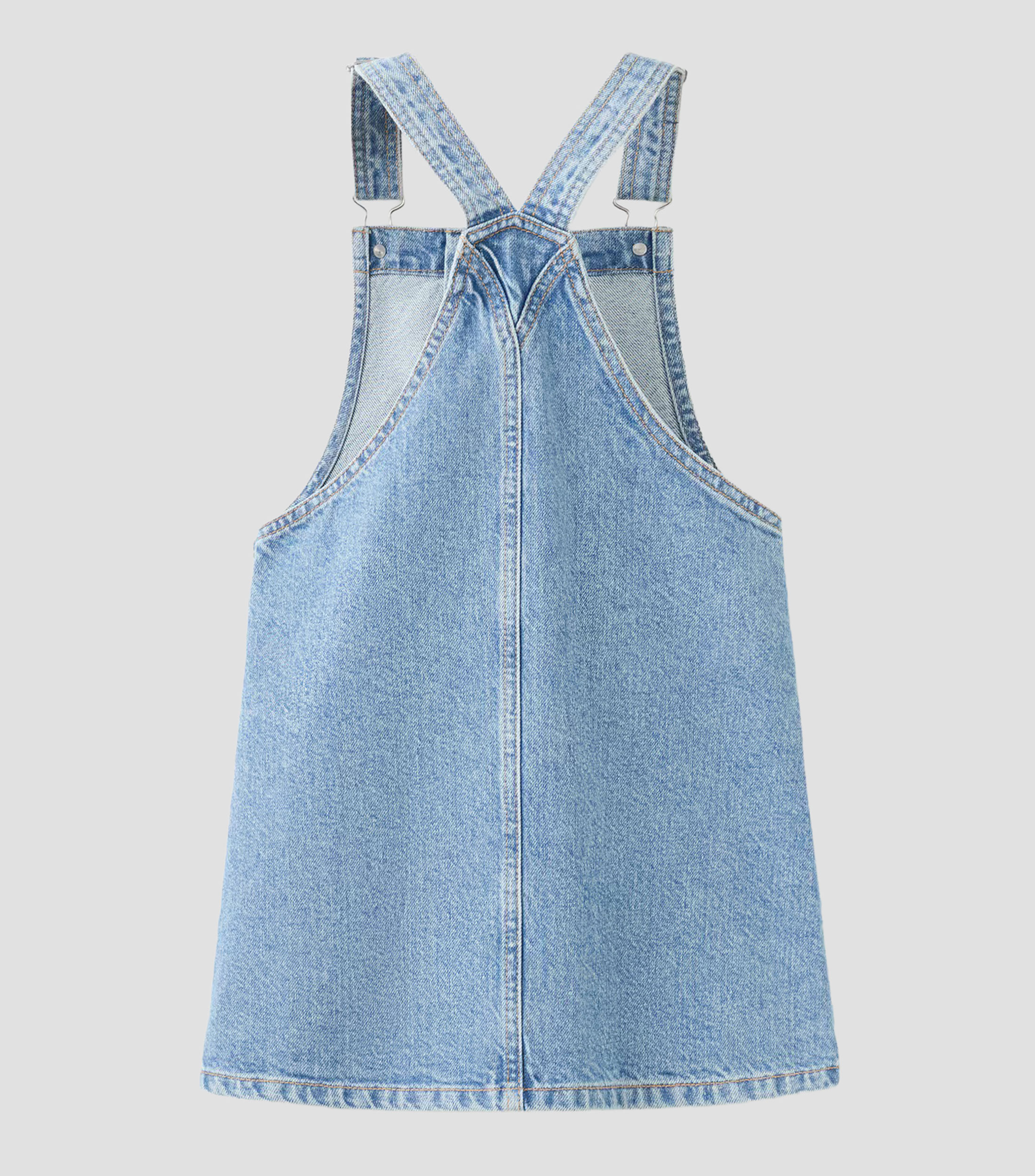 Vestido midi de diseño sólido Niña